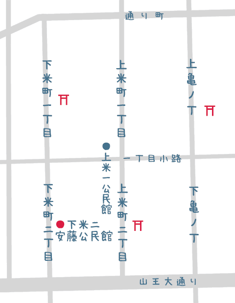 米町略図