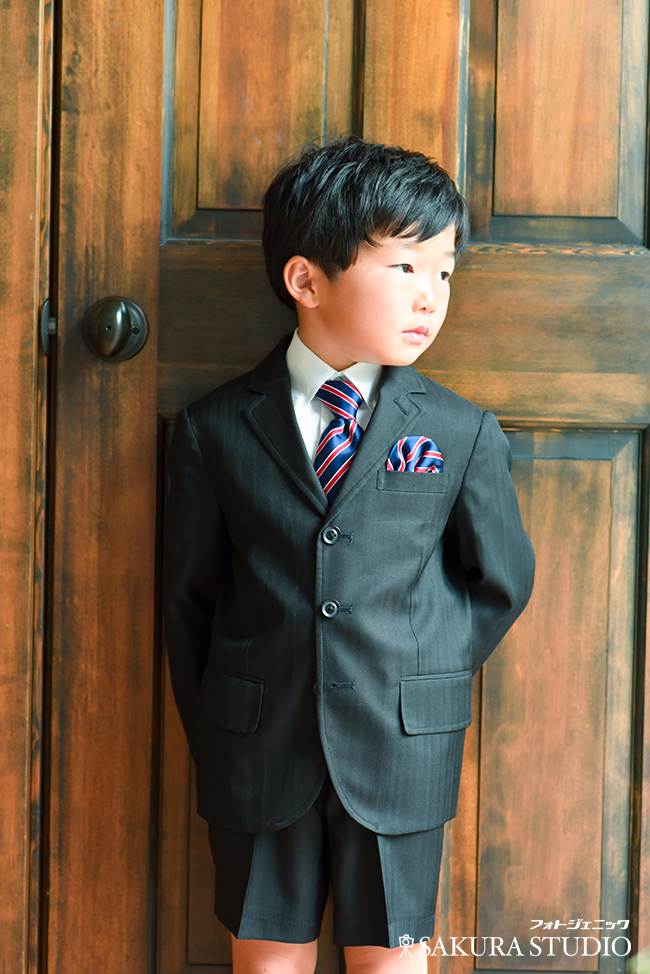 栃木　宇都宮　フォトスタジオ　フォトジェニックサクラスタジオ　写真　撮影　七五三　3歳　5歳　男の子　家族写真