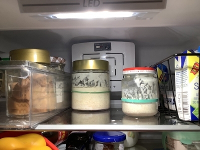 サワちゃんは普段は冷蔵庫でおネンネしています。