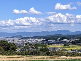 葛城古道から望む奈良盆地